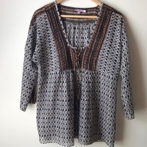 Calypso peasant blouse